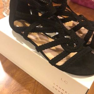 Black strappy sandals